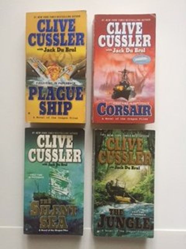 Cover Art for B01DR25JE4, Clive Cussler (Set of 4) Plague Ship; Cosair; Silent Sea; Jungle by Clive Cussler, Jack Du Brul