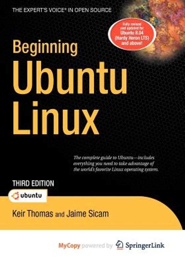 Cover Art for 9781430222996, Beginning Ubuntu Linux by Keir Thomas, Jaime Sicam