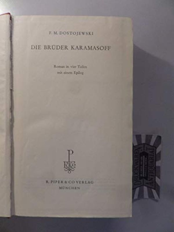 Cover Art for 9783423020435, Die Bruder Karanasow by F. M. Dostoevsky