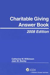 Cover Art for 9780808091462, Charitable Giving Answer Book (2008) by Catherine W. Wilkinson