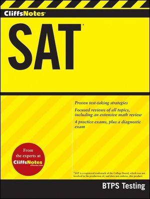 Cover Art for 9780544183773, CliffsNotes SAT by BTPS Testing