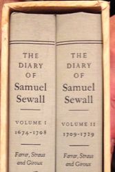 Cover Art for 9780374139520, The Diary of Samuel Sewall, 1674-1729. 2 volumes by Newly edited from the ms. at the Massachusetts Historical Society by M. Halsey Thomas