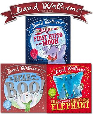 Cover Art for 9789526527505, David Walliams 3 Picture Books Collection Set (The Bear Who Went Boo, The First Hippo on the Moon,The Slightly Annoying Elephant) by David Walliams