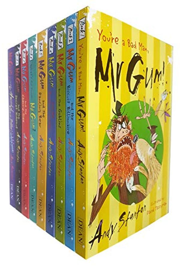 Cover Art for 9789123699179, Mr Gum Collection 9 Books Set Pack (You’re a Bad Man,The Biscuit Billionaire,The Goblins, The Power Crystals, The Dancing Bear, What's for Dinner, The Cherry Tree, The Secret Hideout, Lamonic Bibber) by Andy Stanton