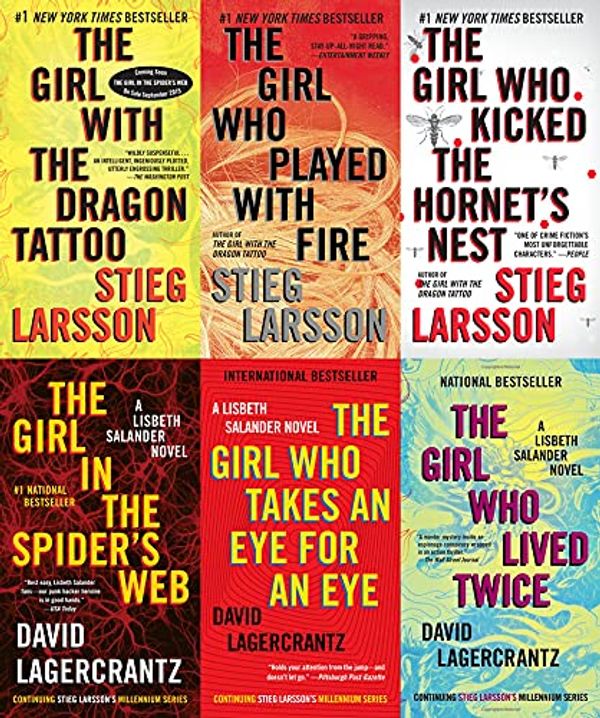 Cover Art for B0971RHRQW, The Girl with the Dragon Tattoo Book Series Set (Millennium Series) by Stieg Larsson, David Lagercrantz