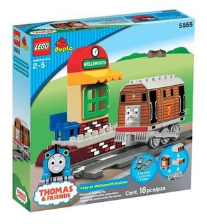 Cover Art for 0673419059824, Toby at Wellsworth Station Set 5555 by Lego