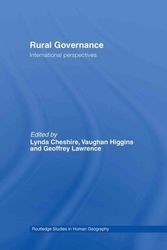 Cover Art for 9780415399593, Rural Governance: International Perspectives (Routledge Studies in Human Geography) by edited by Lynda Cheshire, Vaughan Higgins and Geoffrey Lawrence