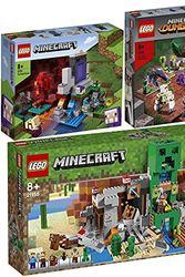 Cover Art for B09F6WJQML, BRICKCOMPLETE Lego Minecraft Set of 3 21155 The Creeper Mine, 21172 The Destroyed Portal & 21176 The Jungle Monster by Unknown