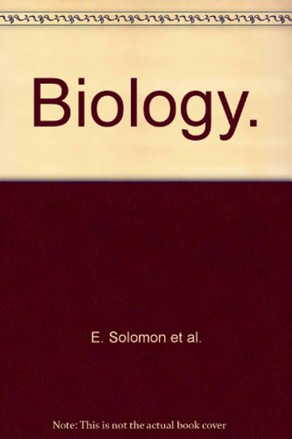 Cover Art for 9780030974991, Biology by Eldra Pearl Solomon