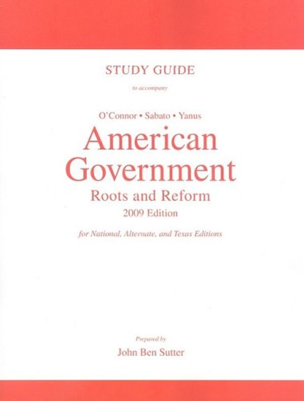 Cover Art for 9780205684175, Study Guide for American Government 2009 by Karen O'Connor