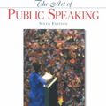 Cover Art for 9780072360486, The Art of Public Speaking by Stephen E. Lucas