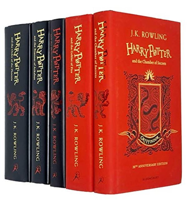Cover Art for 9789124087180, Harry Potter House Gryffindor Edition Series 1-5 Books Collection Set By J.K. Rowling (Philosopher's Stone, Chamber of Secrets, Prisoner of Azkaban, Goblet of Fire, Order of the Phoenix) by J.k. Rowling