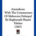 Cover Art for 9781160782661, Amarakosa by Yamanacharya Jhalakikar