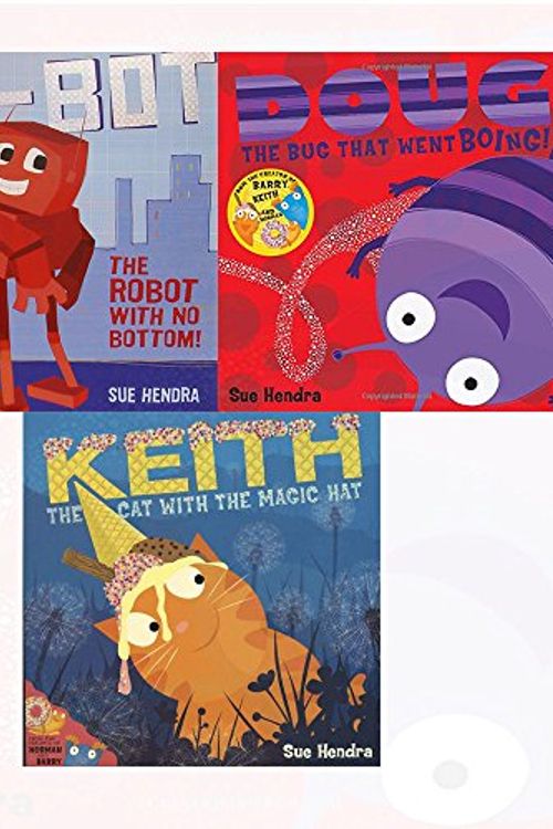 Cover Art for 9789123460403, Sue Hendra Books Collection 3 Books Bundle (No-Bot, the Robot with No Bottom,Barry the Fish with Fingers and the Hairy Scary Monster,Doug the Bug) by Sue Hendra