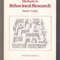 Cover Art for 9780874848977, Methods in Behavioural Research by Paul C. Cozby