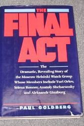 Cover Art for 9780688068592, The Final Act by Paul Goldberg