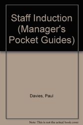 Cover Art for 9780852908839, Staff Induction (Manager's Pocket Guides) by Paul Davies