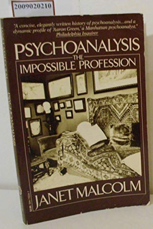 Cover Art for 9780330267373, Psychoanalysis: The Impossible Profession (Picador Books) by Janet Malcolm