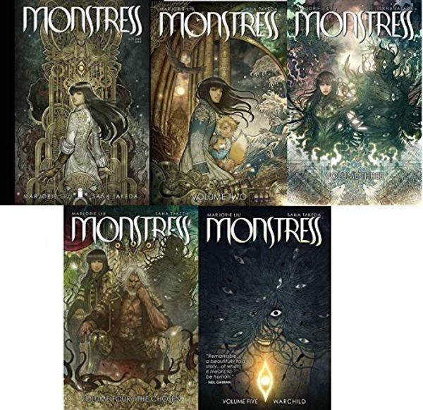 Cover Art for B084RK3X12, Marjorie Liu Monstress Series 5 book collection set Vol 1- 5 (Awakening, The Blood, Monstress, Monstress, The Choosen, Warchild) by Marjorie Liu