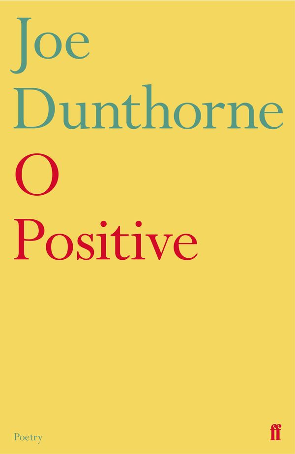 Cover Art for 9780571342556, O Positive by Joe Dunthorne