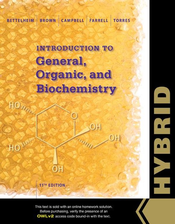 Cover Art for 9781305105898, Owlv2 6-Months Printed Access Card for Bettelheim's Introduction to General, Organic and Biochemistry, Hybrid, 11th by Farrell, Shawn O., Brown, William, Bettelheim, Frederick A., Torres, Omar, Campbell, Mary