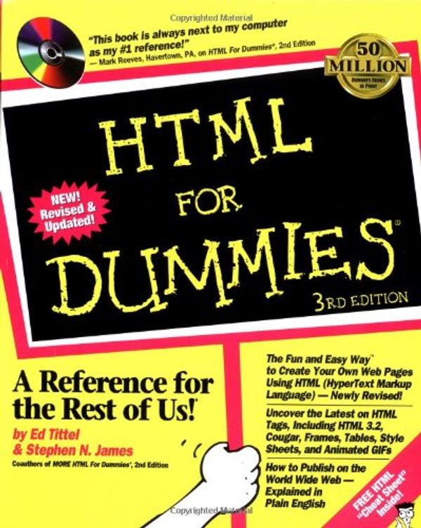 Cover Art for 9780764502149, HTML for Dummies by Ed Tittel, Stephen J. James