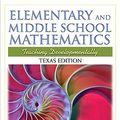 Cover Art for 9780137025084, Elementary and Middle School Mathematics by John A. Van de Walle