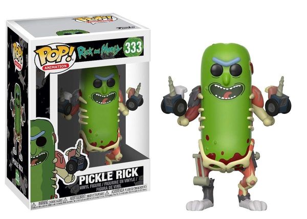 Cover Art for 0889698278546, Pop Rick and Morty Pickle Rick Vinyl Figure by FUNKO