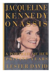 Cover Art for 9781559722346, Jacqueline Kennedy Onassis by David Lester