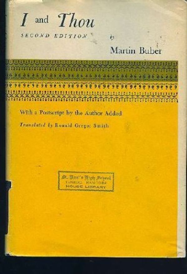 Cover Art for 9780684155753, I and Thou by Martin Buber