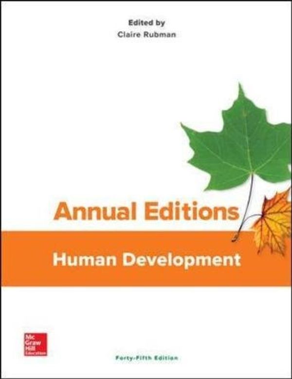 Cover Art for 9781259661204, Annual EditionsHuman Development, 45/E by Claire N. Rubman