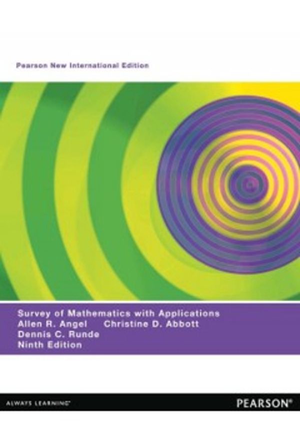 Cover Art for 9781488607479, Value Pack Survey Mathematics with Applications Pearson New International Edition + Mymathlab with Etext by Allen Angel, Christine Abbott, Dennis Runde