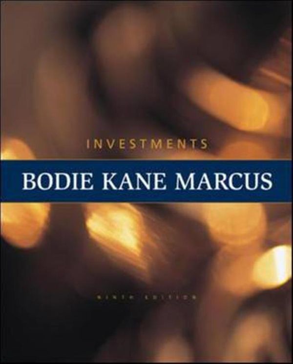 Cover Art for 9780073530703, Investments by Zvi Bodie, Alex Kane, Alan Marcus