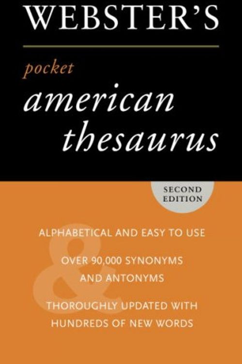 Cover Art for 9780375722721, Random House Webster's Pocket American Thesaurus, Second Edition by Random House