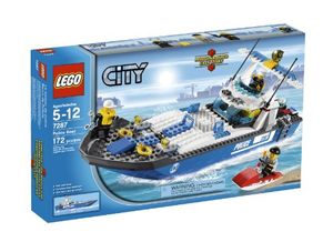 Cover Art for 0673419142052, Police Boat Set 7287 by LEGO