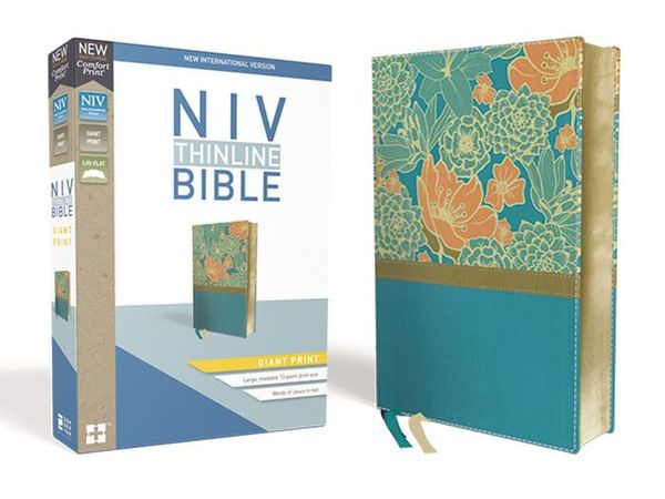 Cover Art for 9780310448662, NIV, Thinline Bible, Giant Print, Imitation Leather, Blue, Red Letter Edition by Zondervan