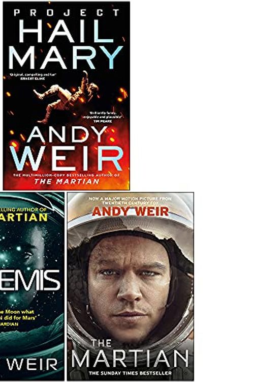 Cover Art for 9789124123765, Andy Weir Collection 3 Books Set (Project Hail Mary [Hardcover], Artemis, The Martian) by Andy Weir