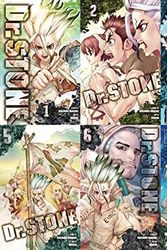 Cover Art for B082T3B5LF, Dr. STONE Manga, Vol. 1-8 by Riichiro Inagaki