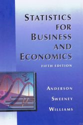 Cover Art for 9780314012449, Statistics for Business and Economics (5th Edition) by David Ray Anderson