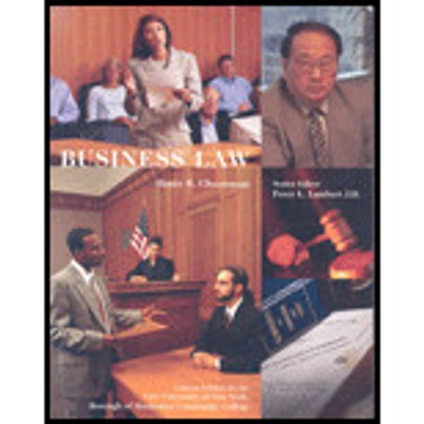 Cover Art for 9780555049815, Business Law (Custom Edition for the City University of New York - Borough Of Mannhattan Community C by Henry R. Cheeseman