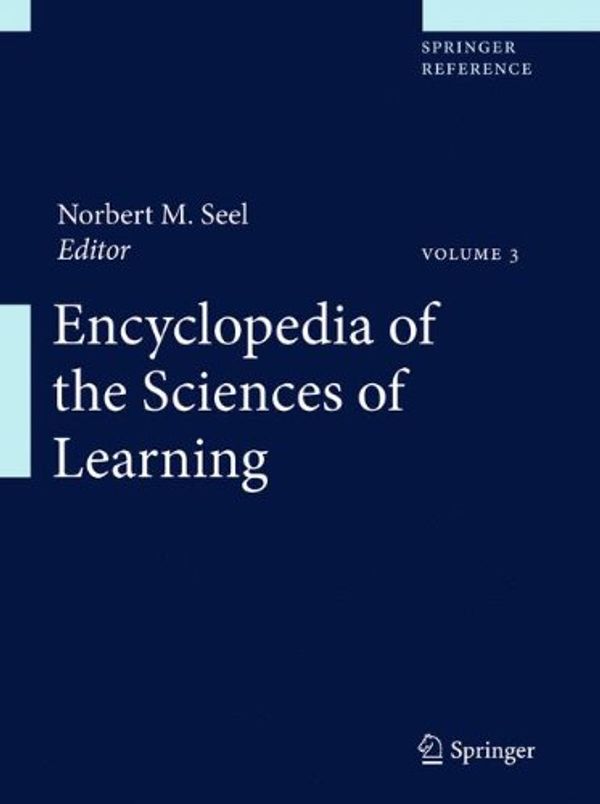 Cover Art for 9781441955036, Encyclopedia of the Sciences of Learning by Norbert M. Seel