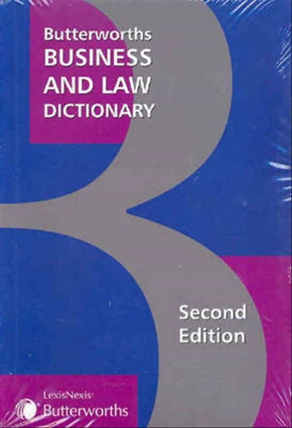 Cover Art for 9780409319590, Butterworths Business and Law Dictionary by Anonymous