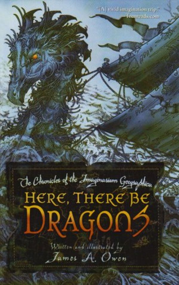 Cover Art for 9781435260030, Here, There Be Dragons by James A. Owen