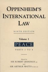 Cover Art for 9780582302457, Oppenheim's International Law: Peace v. 1 by L.F.L. Oppenheim