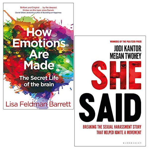Cover Art for 9789123866465, How Emotions Are Made and She Said [Hardcover] 2 Books Collection Set by Lisa Feldman Barrett, Jodi Kantor, Megan Twohey