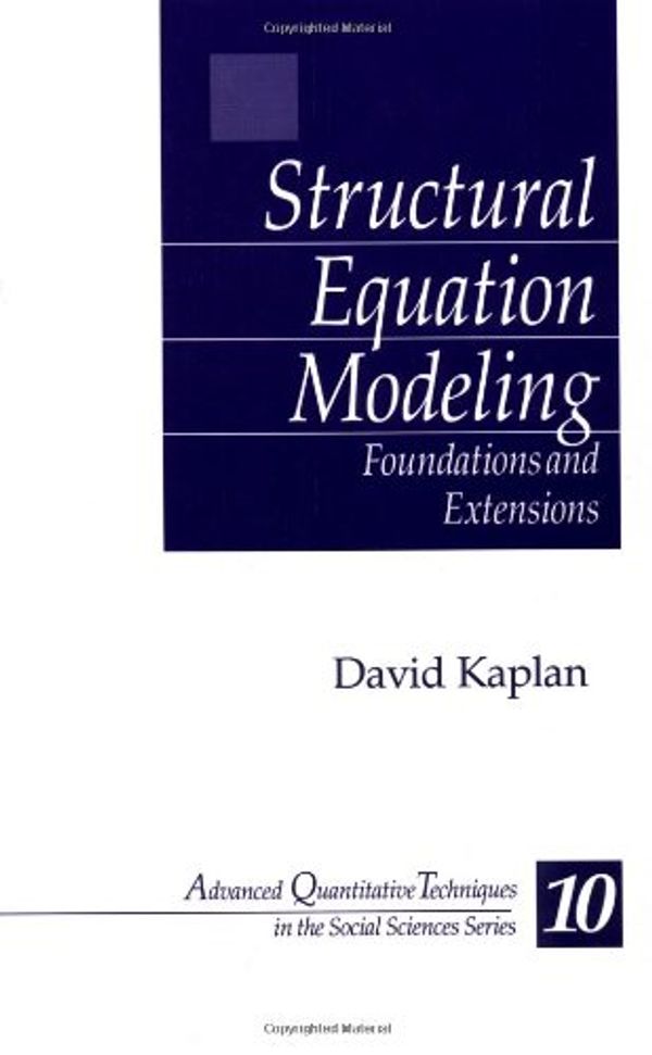 Cover Art for 9780761914075, Structural Equation Modeling by David Kaplan