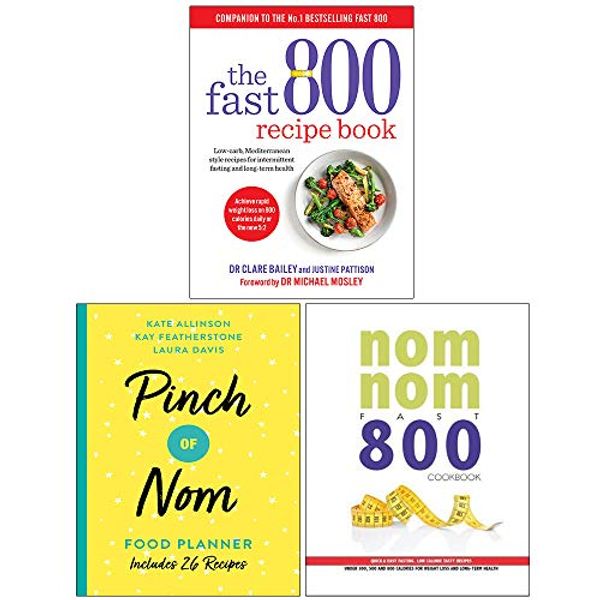 Cover Art for 9789123863556, The Fast 800 Recipe Book, Pinch of Nom Food Planner, Nom Nom Fast 800 Cookbook 3 Books Collection Set by Dr. Clare Bailey, Justine Pattison, Kay Featherstone and Kate Allinson, Pinch of Nom, Lota