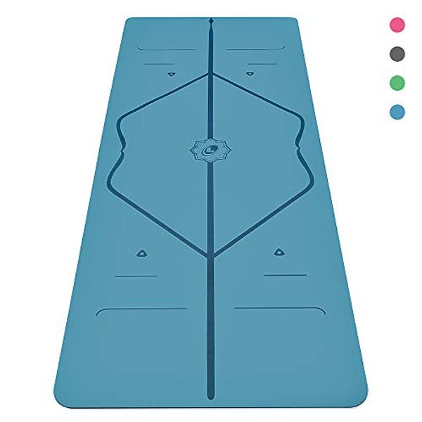 Cover Art for B01CGLCG8O, Liforme Yoga Mat Original - The World's Best Eco-Friendly, Non Slip Yoga Mat with The Original Unique Alignment Marker System - Biodegradable Mat Made with Natural Rubber & A Warrior-Like Grip - Blue by 