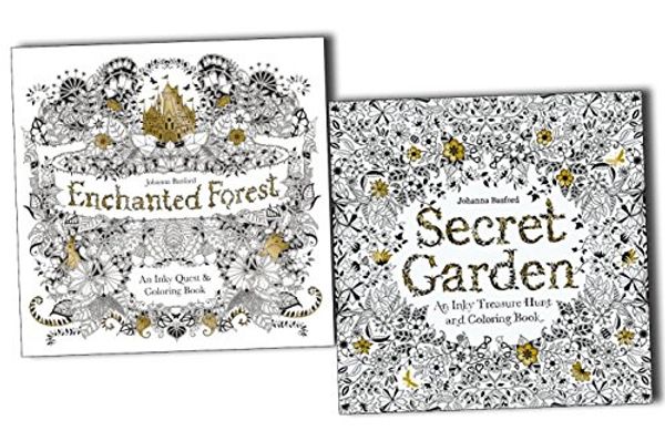 Cover Art for 9789124367930, Secret Garden and Enchanted Forest An Inky Quest and Colouring 2 Books By Johanna Basford by Johanna Basford