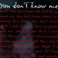 Cover Art for 9780064473781, You Don't Know Me by Unknown